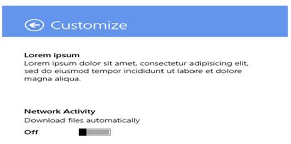 Header Customization